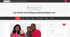 Desktop Screenshot of dailytimesofnigeria.com