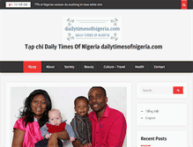 Tablet Screenshot of dailytimesofnigeria.com